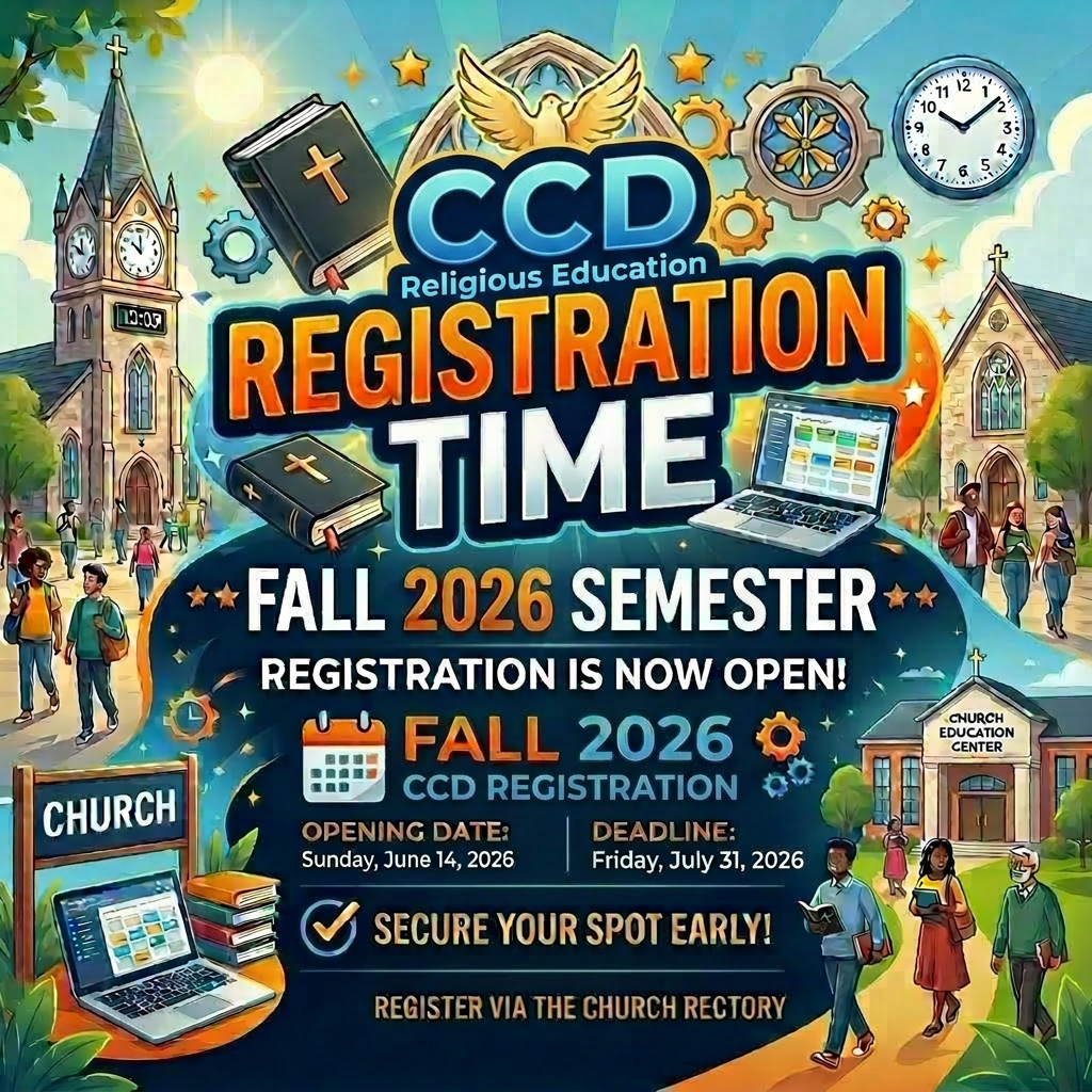 Class registration announcement for Fall 2024 semester with opening and deadline dates